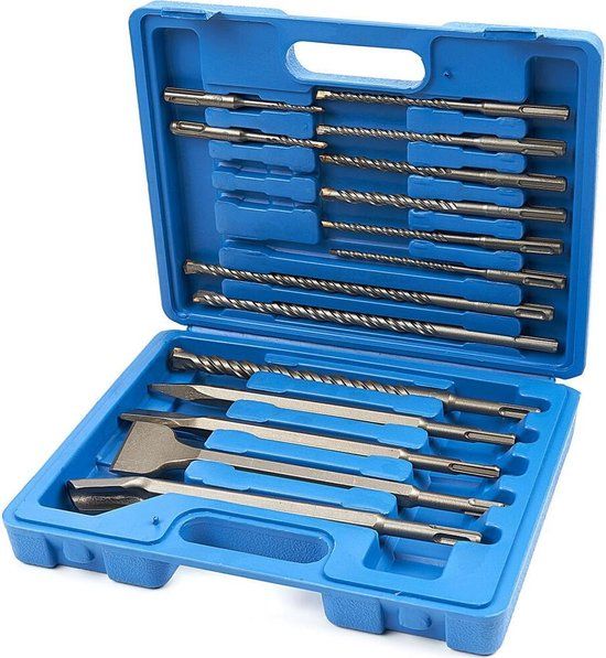 HBM 15 Delige SDS-Plus Betonboor en Beitelset