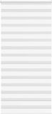 vidaXL Zebra rolgordijn 115x200 cm wit polyester