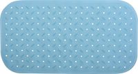 MSV Antislip Badmat – Douchemat met Afvoergat voor Bad en Douche – Badkamermat Antislip voor Kinderen en Volwassenen – Turquoise – Rubber – 36 x 76 cm