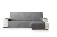 Eysa Oslo Bankovertrek, polyester, grijs, chaise longue extra 290 cm, geschikt voor banken van 300 tot 350 cm