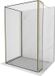 Mexen Kioto paroi de douche Walk-in 110 x 70 x 40 cm, cadre noir, or