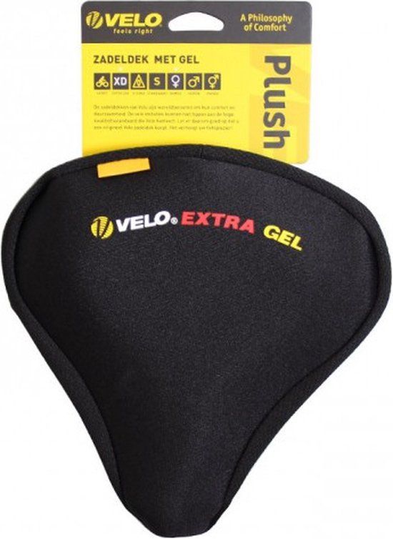Velo Zadeldekje Plush Extra Gel Dames Zwart