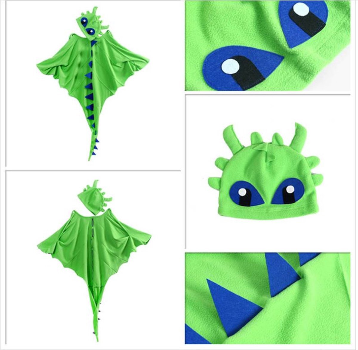 Golden                         Halloween - Dinosaur Cape Kleding - Mantel Cap en masker - Halloween Grappige Cartoon Dress up - Dinosaurus Cape masker - Cosplay voor jongens meisjes – Unisex - 3-8 jaar - cadeau