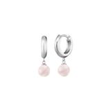 Engelsrufer Dames-Oorringen 925 Zilver Roze Rozenkwarts