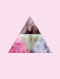 Komar Muurafbeelding | Triangles Top Red | Poster, foto, woonkamer, slaapkamer, decoratie, kunstdruk | zonder lijst | P101A-30x40 | grootte: 30 x 40 cm (breedte x hoogte)