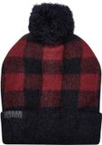 Urban Classics Pom Beanie Rood/Zwart One Size