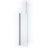 Maxaro Inloopdouche Diamond 60cm 8mm Helder Veiligheidsglas Geborsteld RVS