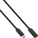 Microconnect USB-C 3.2 Gen 1 Extension Cable, 2m, Black