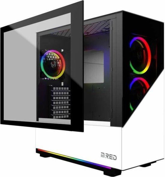 M-RED Elite Blanc ATX Semi-tower Box