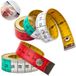 Merkloos / Sans marque Meetlint Set - Zachte Liniaal - Lichaam Meten - Dubbele Schaal - 2 Stuks 150cm - Multicolor