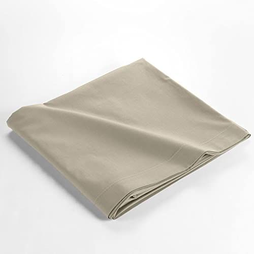 Douceur d'Intérieur Bed Sheet - 240 x 300 cm - 100% Organic Cotton - Taupe