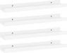 vidaXL Wandschappen 4 st 40x9x3 cm hoogglans wit