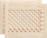 vidaXL Kastdeuren met latwerk 2 st 49,5x39,5 cm massief grenenhout