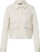 Comma - Dames - Lichtgewicht jack van katoenmix - Beige - Maat 42