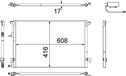 MAHLE Kondensator, Klimaanlage AC498000S