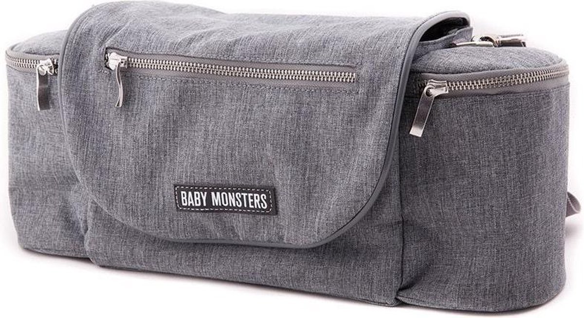 BABY MONSTERS verzorgingstas Andorra 40 cm grijs grijs