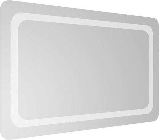 vidaXL Wandspiegel 50x80 cm LED Rechthoekig Modern Glas