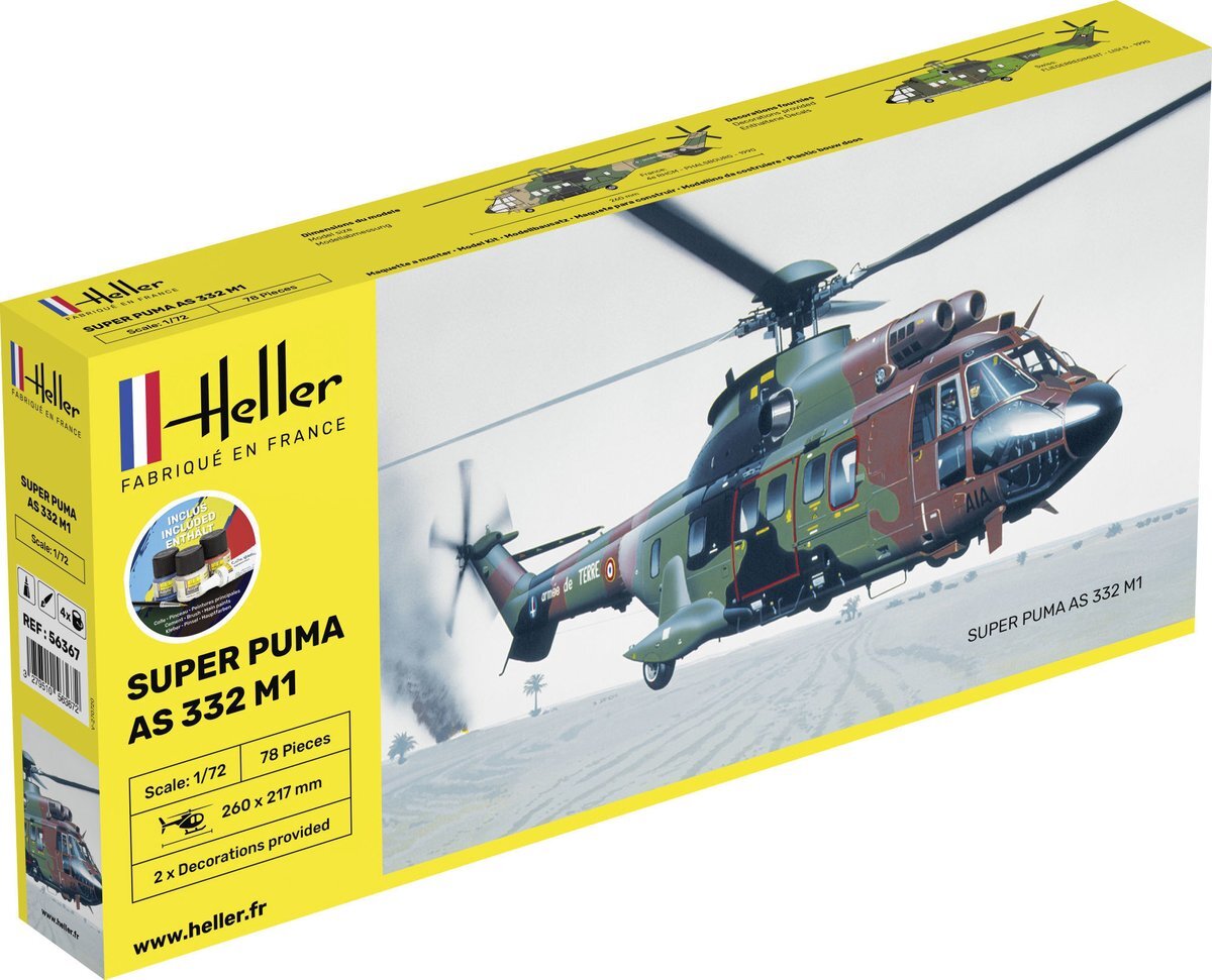 Heller Model 56367, Super Puma AS332 M1,1/72