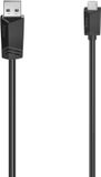 Hama USB 2.0 Micro-USB A - USB A Kabel - 3m - Zwart