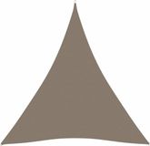 vidaXL Zonnescherm Driehoekig 6x6x6m Oxford Stof Taupe