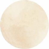vidaXL Vloerkleed HUARTE Laagpolig Polyester Crème Ø 80 cm