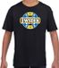 Bellatio Decorations Have fear Sweden is here t-shirt met sterren embleem in de kleuren van de Zweedse vlag - zwart - kids - Zweden supporter / Zweeds elftal fan shirt / EK / WK / kleding 110/116