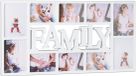 Merkloos Relaxdays Fotolijst Familie - 10 Foto's - 10x15 cm - Collagelijst - Wit
