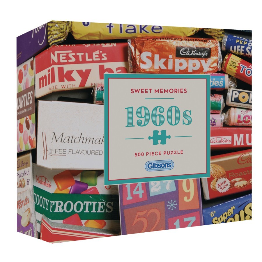 Gibsons Sweet Memories of the 1960s - Gift Box (500 stukjes)