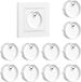 oCreon Stopcontactafdekking 10 stuks F - Siliconen stopcontactbeveiliging - Decoratieve afdekking - Stofbescherming - Keuken - Wasruimte