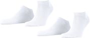 Esprit Basic Uni 2-Pack kort eenkleurig katoen multipack sneakersokken enkelsokken heren wit - maat 43-46
