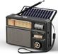 Unyqoos® Récepteur mondial portable à énergie solaire et fonctionnalité Bluetooth