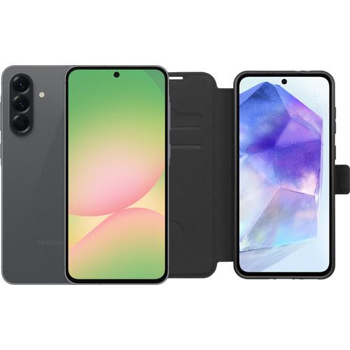 Samsung Galaxy A56 128GB Black 5G + Book Case Black