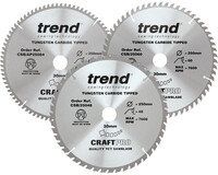 Trend Trend cirkelzaagbladen set 250x30x3,0mm (3 Stuks)