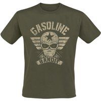 Gasoline Bandit Rockabilly T-shirt Classic Logo olijf