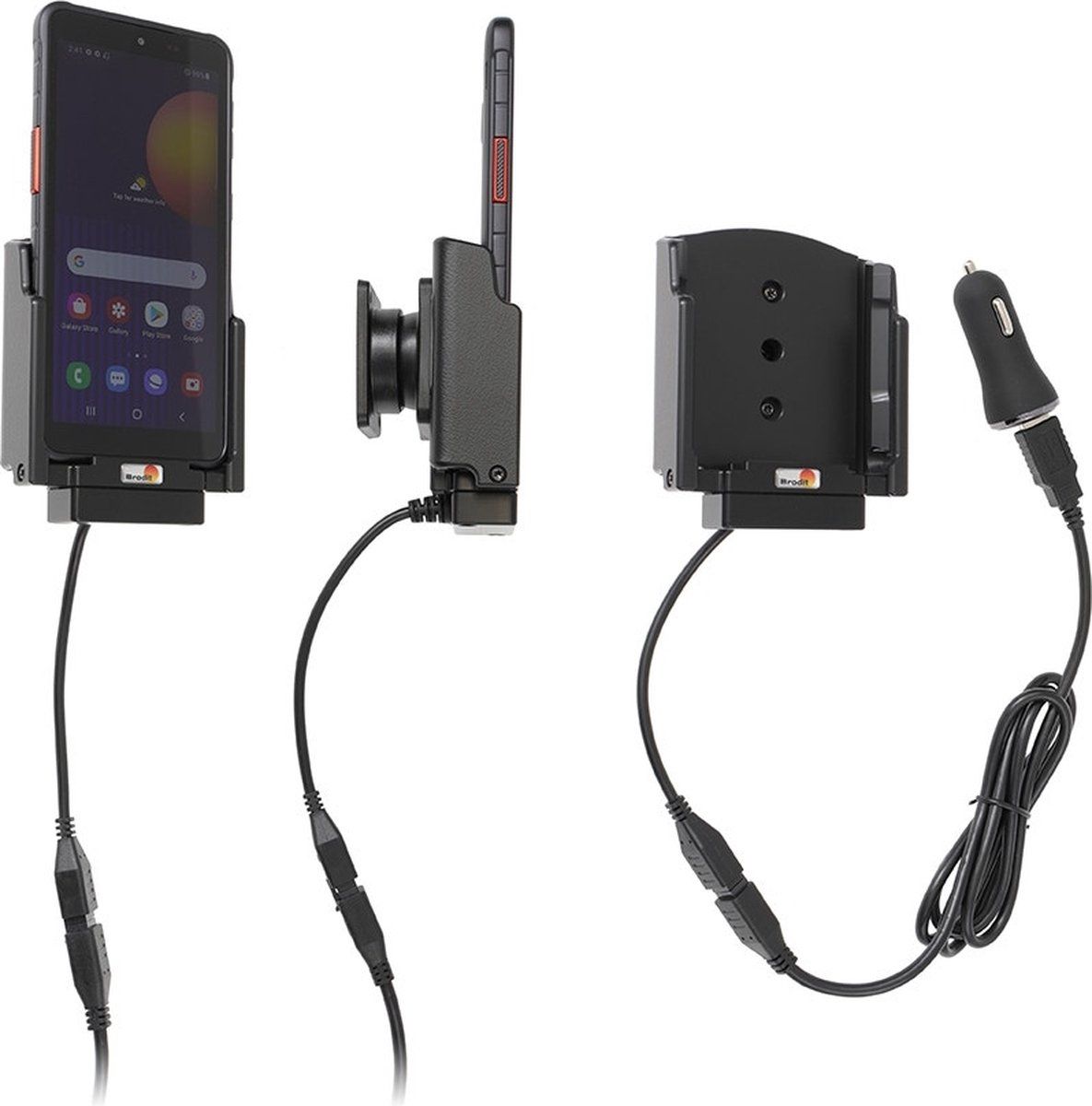 Brodit houder/lader Samsung Galaxy Xcover 5 USB sig.Pogo pin - 7320287212433