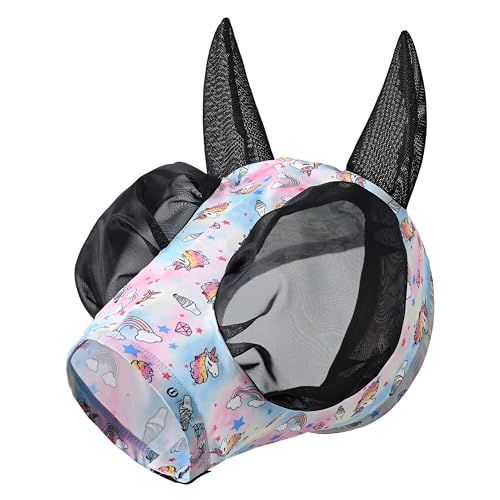 Imperial Riding Vliegenmasker "Trail Ride" zonder neusbescherming, eenhoorn, Xfull