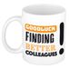 Bellatio Decorations Afscheid cadeau mok collega - succes - oranje - 300 ml - keramiek