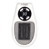 Russell Hobbs RHPH2001 Keramische stopcontactverwarming, 500 W, instelbare thermostaat, 12-uurs timer en led-display, 2 ventilatorsnelheden, wit