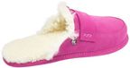Vanuba Abby - Pantoufles femme - Noir-Blanc - Doublure en laine - Peau de mouton douce - Taille 40
