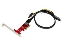 KALEA-INFORMATIQUE PCIe x4 naar Oculink SFF-8612-controllerkaart voor SSD met 1m 68Pin SFF-8639-kabel, beugels met laag en hoog profiel