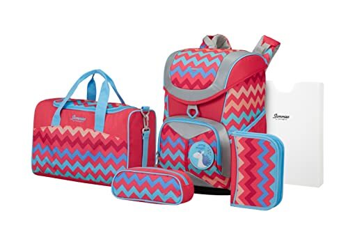 Samsonite Sammies Ergofit - schooltassenset 4-delig, rood (Pony Magic)