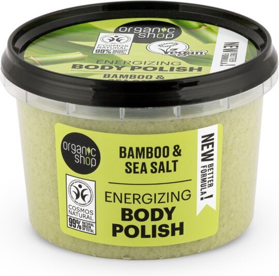 Organic Shop Body Polish Natural Bamboo and Sea Salt 250ml