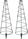 KOTARBAU Plantensteun, Trellis voor Klimplanten, Plant Trellis Ø 35cm, PVC | 2 Stuks