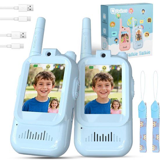 Quincs Walkie Talkie voor Kinderen met Camera - Set van 2 - Blauw