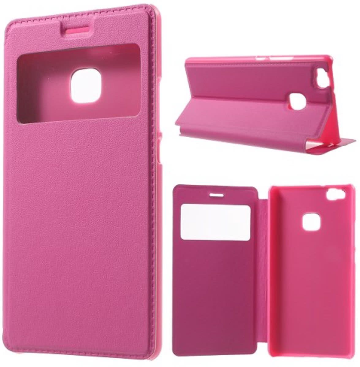 Smart Flip cover Huawei Ascend P8 lite 2017 roze