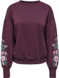 ONLY Gebloemde Sweater Paars