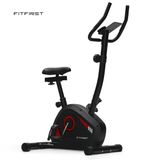 FitFirst Hometrainer | Verstelbare Magnetische Weerstand | Ingebouwde Hartslagfunctie | Telefoon en Tablethouder | Transportwielen | Voor elke Lengte | Fitness Fiets