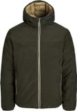 JACK & JONES JJEBROOKLYN REVERSIBLE JACKET SN Veste Homme - Polyester - XXL - Rosin