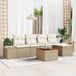 Maison Exclusive - Salon de jardin 6 pcs Beige Poly rotin