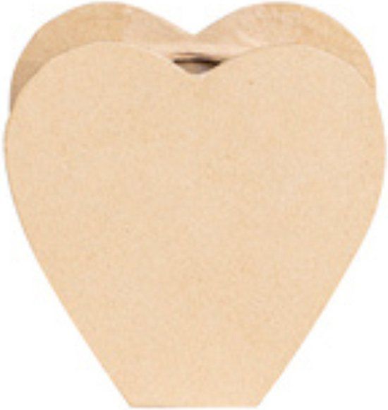 Decopatch Vaas Hart waterproof 13x5x13 cm - kraft - Karton
